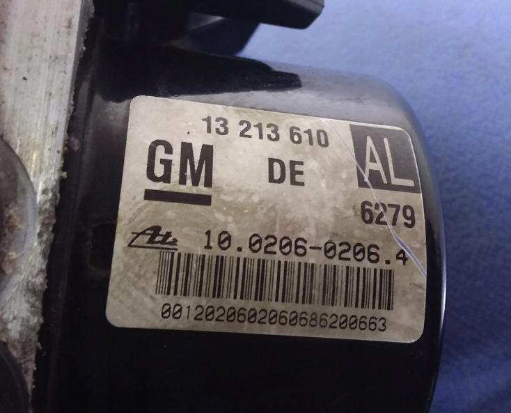 OPEL ASTRA H Pumpa ABS 13213610