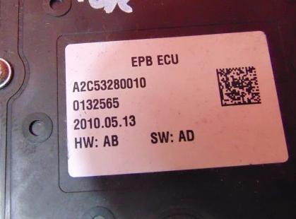 PEUGEOT 3008 I T84: BRZDA: ručný elektrický 9672766480
