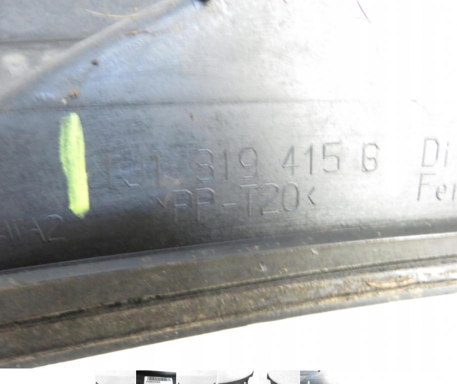 Torpédo, plast pod čelné okno VW GOLF IV (1J1) 1J1819415B