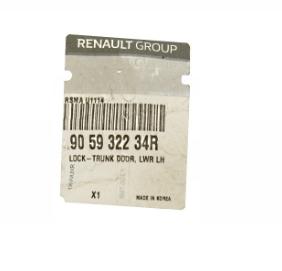 úchyt zámok dveří RENAULT KOLEOS levý zadní část novy 905932234R