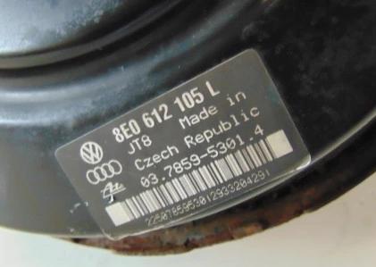 posilovač pumpa brzdová 8E0612105L SKODA SUPERB 2.5 TDI