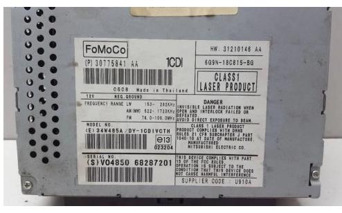 RADIO čítač CD 30775841 VOLVO S80 II V70 III