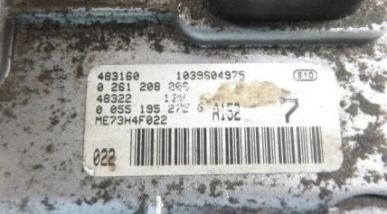 Riadiaca jednotka FIAT STILO 0261208206