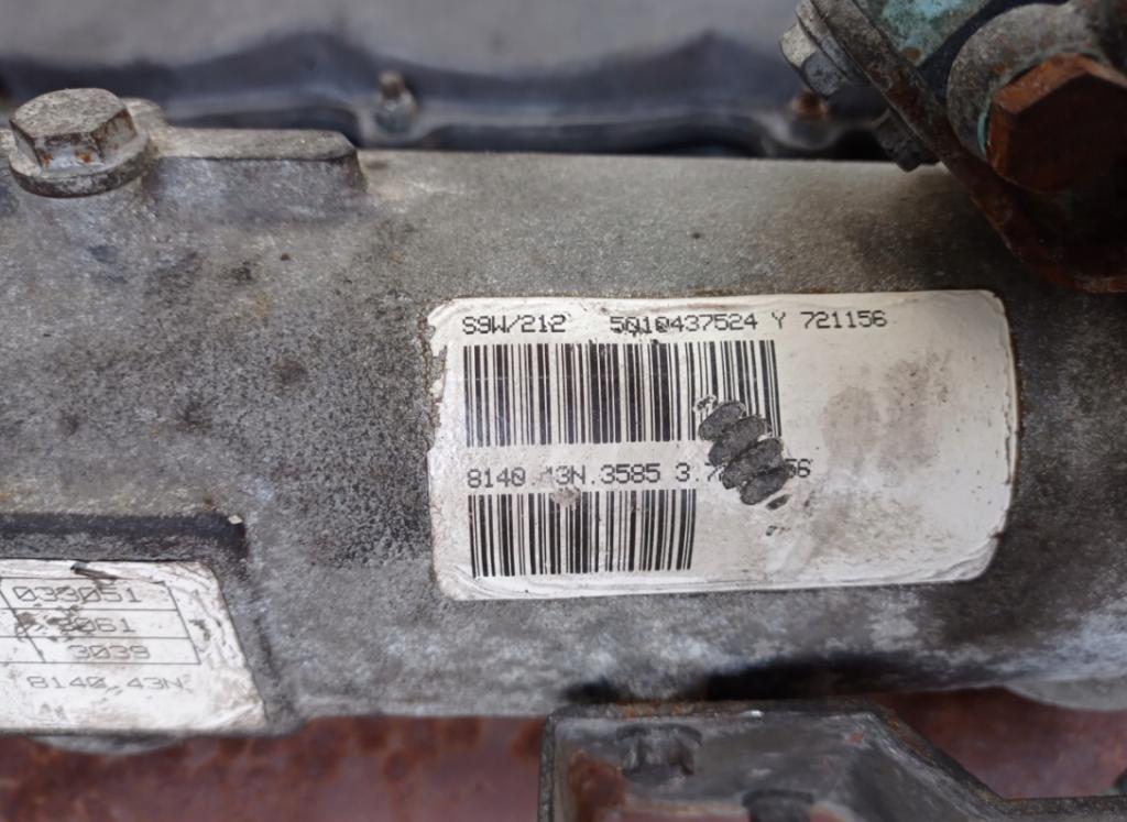 motor RENAULT MASCOTT 2.8 DCI 814043N 146 hp