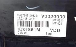 VW GOLF V 1.9 TDI prístrojovka displej 1K0920861M