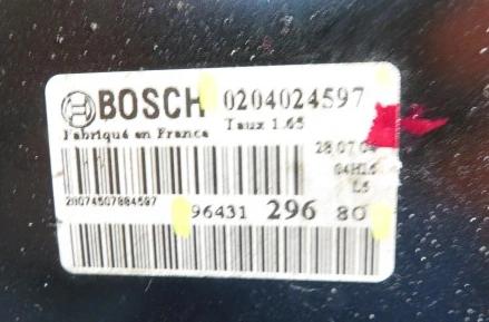 Posilovač PEUGEOT 307 1.6 9643129680 0204024597