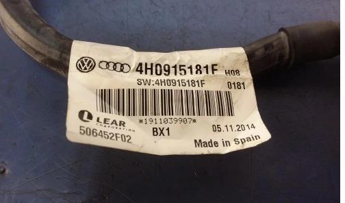 AUDI A8 D4 svorka mínusová 4H0915181F