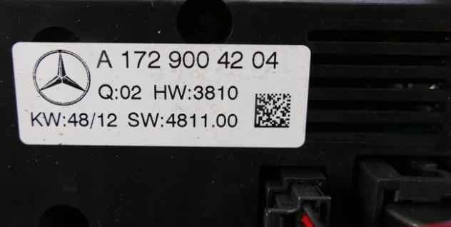 MERCEDES R172: SLK Panel ovládania klimatizácie  A1729004204
