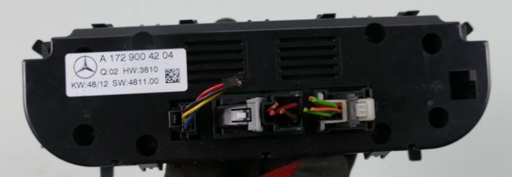 MERCEDES R172: SLK Panel ovládania klimatizácie  A1729004204