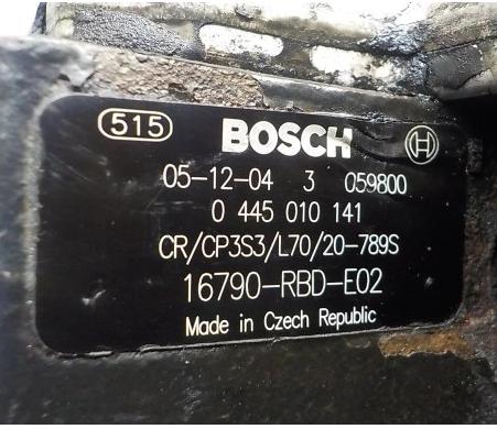 Pumpa vstrekovacia HONDA CR-V III 2.2 CTDI 0445010141