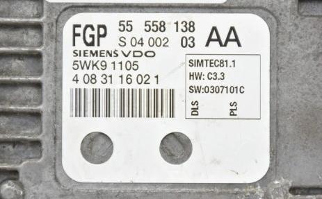 OPEL VECTRA C 2.2 Riadiaca jednotka  55558138