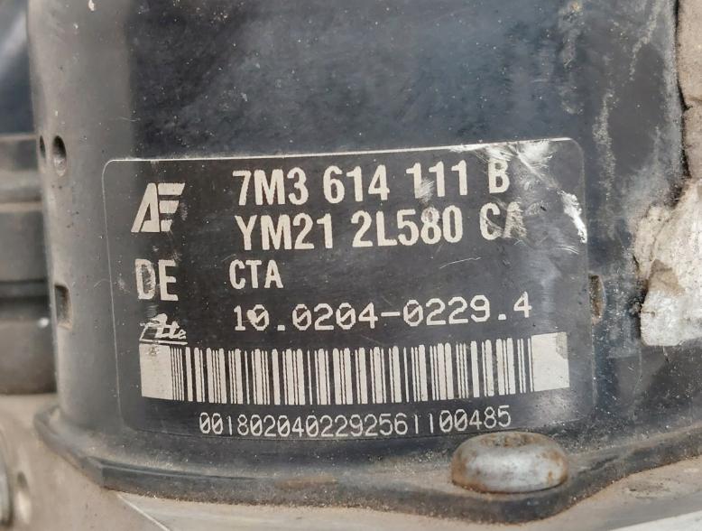 VOLKSWAGEN SHARAN 1,9TDI Pumpa ABS 7M3907379C