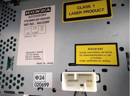 Panel: klimatizácie radio Honda Accord VII OE 39050-SEF-G520-M1