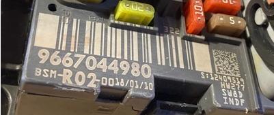 Modul BSM R02: PEUGEOT 3008 CITROEN C5 9667044980