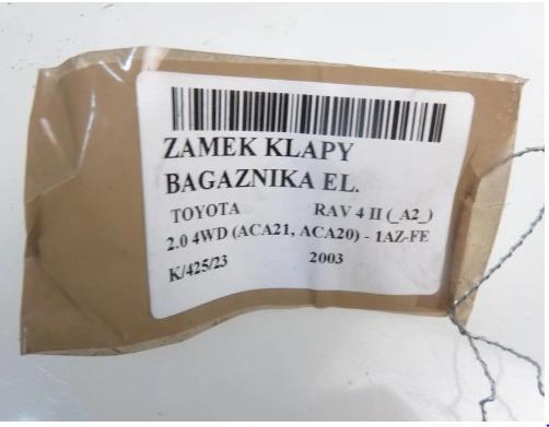 zámok dverí TOYOTA RAV 4 II 2003 2.0 4WD   - 1AZ-FE