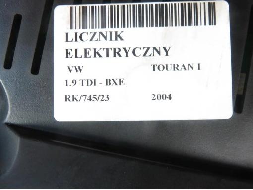 Prístrojovka VW TOURAN I 1.9 TDI PD 105 1T0920861A