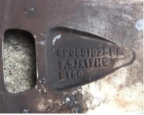 AUDI A3 8P disk - 17'' 5x112 ET 56 8P0601025BL