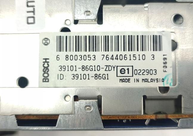 RADIO CD SUZUKI IGNIS: II 39101-86G10-ZDY --KOD NEMAME--