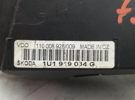 prístrojovka/ budíky Hodiny: Škoda Octavia I 1.9TDI 1998R: