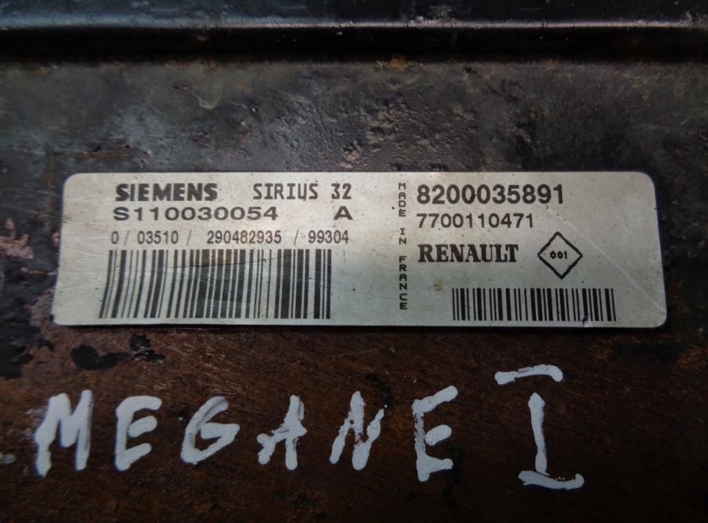 riadiaca jednotka Motor RENAULT MEGANE I 1.6 8200035891