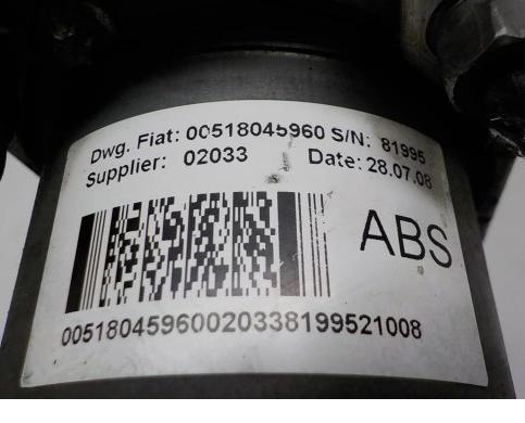 FIAT DUCATO III BOXER JUMPER Pumpa ABS 0265232112 51804596 0265800717