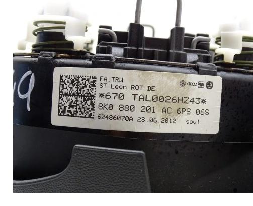 AirBag - airbag A4 B8 A5 8T Q5 8R LIFT 8K0880201AC