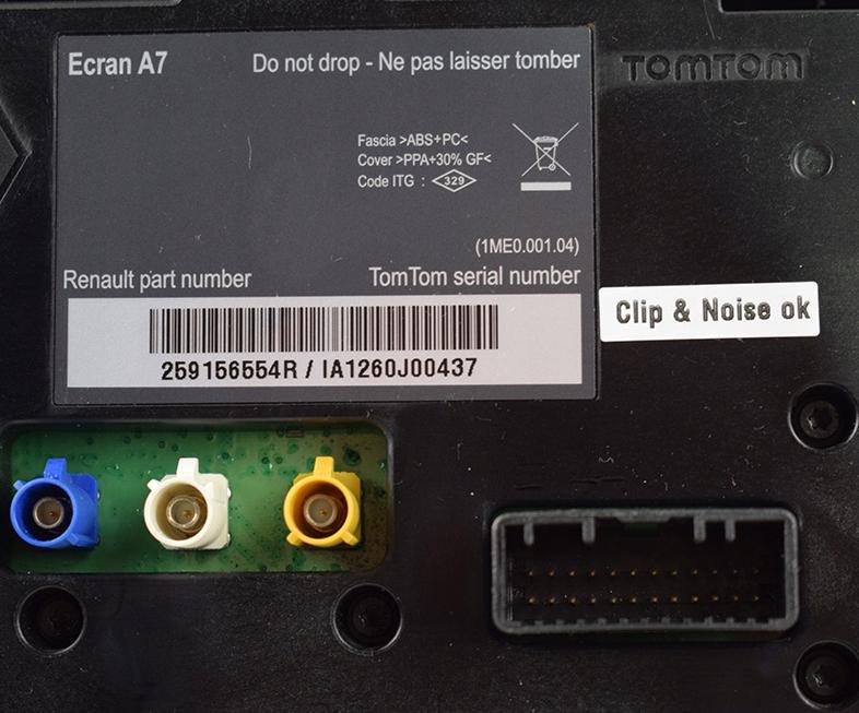 Dislpej EKRAN navigácie RENAULT MEGANE III 259156554R