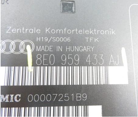 Modul komfortu AUDI A4 B6  8E0959433AJ