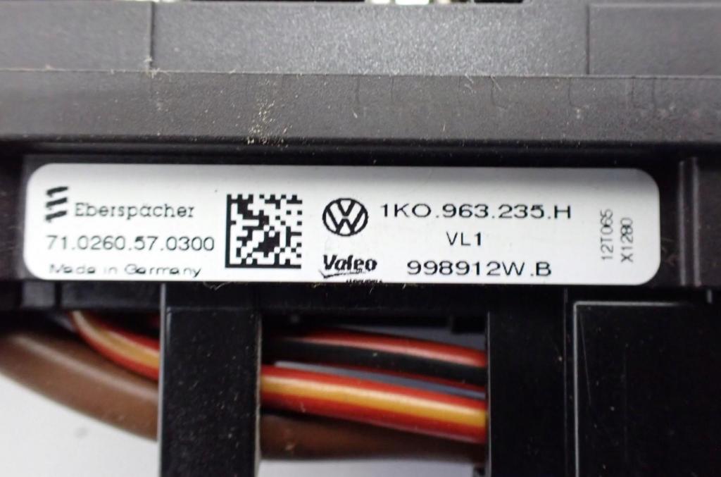 Výhrevné teleso, radiátor kúrenia elektrická Ohrievač SEAT ALTEA