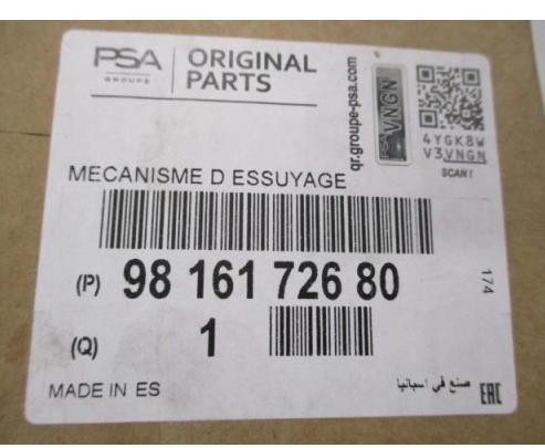 PEUGEOT 508 LIFT Mechanizmus stieračov pravy ľavy 9816172680 9816172780