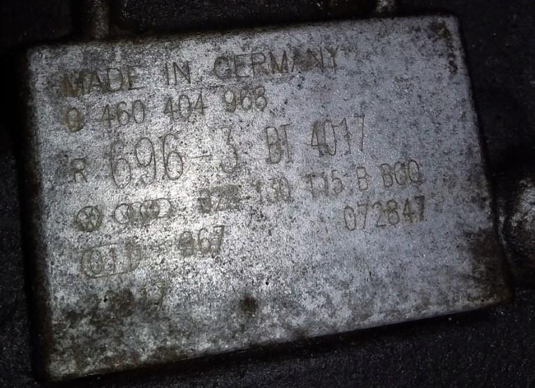 Vw Sharan I 1995-2010 1.9 tdi 110 HP manual 81 kW 1896 cm3 5- čerpadlo vstrekovacia 0460404968