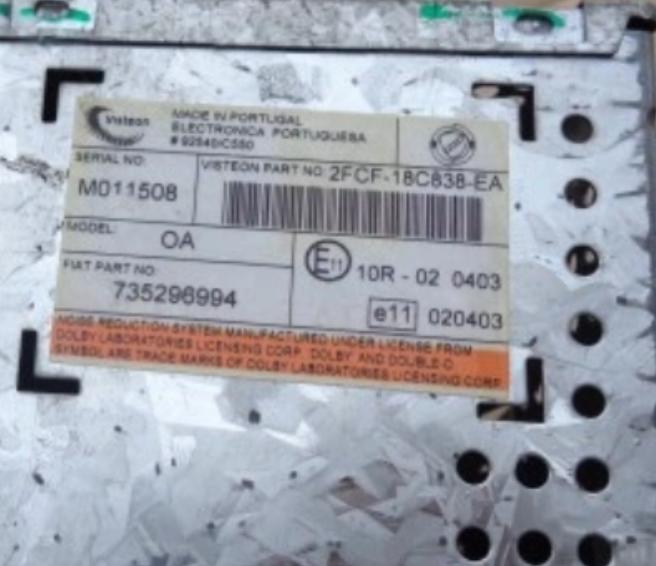 FIAT STILO RADIO 735296994  --KOD NEMAME--