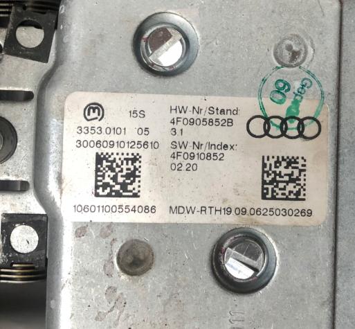 AUDI A6 S6 C6  blokáda volantu 4F0905852B