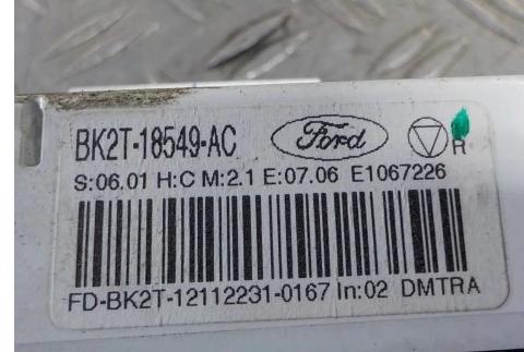 FORD TRANSIT CUSTOM 12- Panel ovládania kúrenia BK2T-18549-AC (Prepínače, spínače, tlačidlá a ovládače kúrenia)