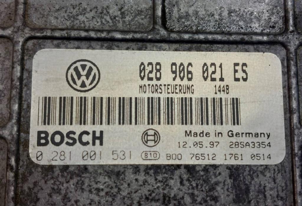 GALAXY MK1 1.9 TDI riadiaca jednotka motora 028906021ES 0281001531