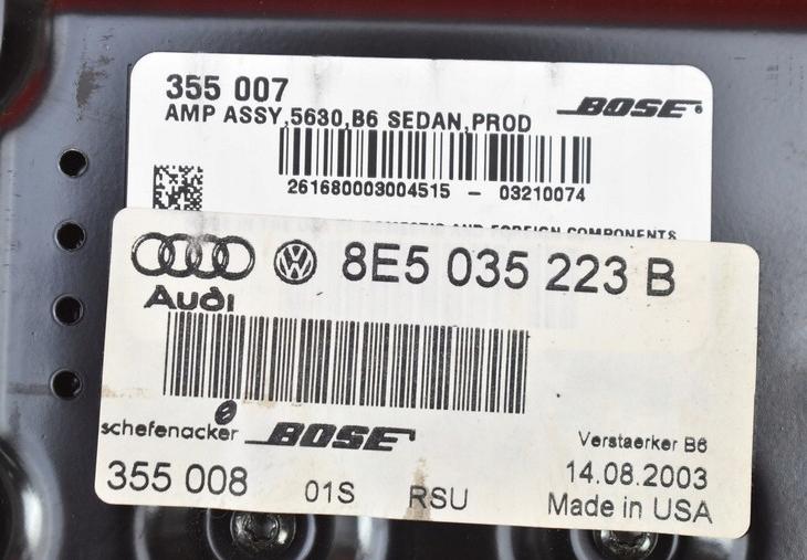 AUDI A4 B6 zosilnovac 8E5035223E