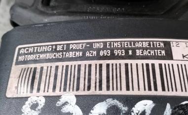 PASSAT B5 FL  Motor  AZM  2.0 8V 116HP/85KW