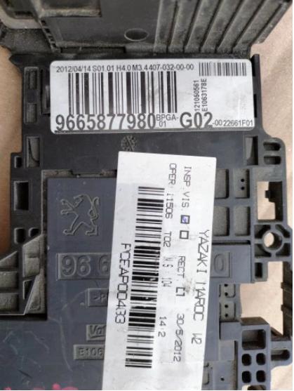PEUGEOT 508 Modul napätia akumulátora G02 9665877980