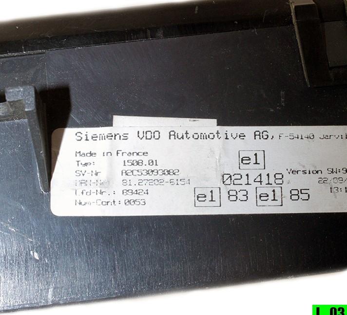 MAN OE 26154 Prístrojová doska 81272026154