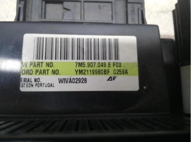 VW SHARAN LIFT Panel klimatizácie 7M5907049E