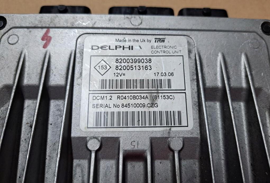 MEGANE II 1.5 DCI Riadiaca jednotka Motor 8200399038