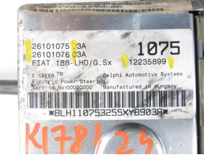 FIAT PUNTO II Tyč riadenia volantu posilovač 12235899 26101075 26101076