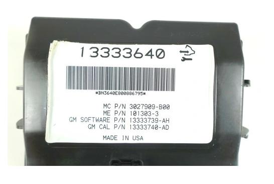 OPEL INSIGNIA I A KOMBI 13333640  modul riadiaca jednotka