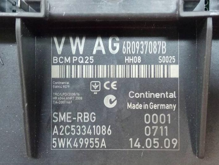 Seat Ibiza IV (2008- ) modul 6R0937087B