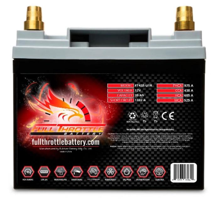 Akumulátor tesla nový 35Ah DCS-33UNCR 12V-33AH Fullriver FT438-U1R