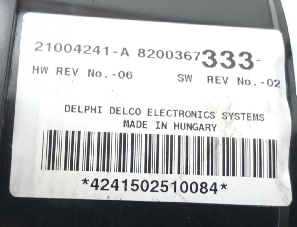 RENAULT ESPACE IV (JK0/1_) 2002 - 2022 panel ovladania kúrenia 8200367333