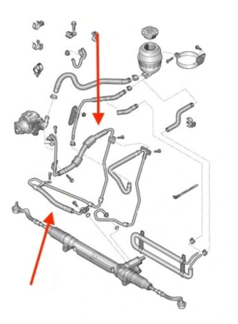 Audi A4 B8 A5 8T Q5 8R 2.0 TDI Hadica servočerpadla 8R1422893R - nová