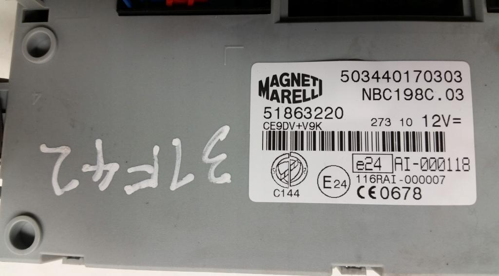 Fiat Bravo II HATCHBACK 5D 1.9JTD Multijet 120KM 07-14 Modul BSI 51863220 503440170302