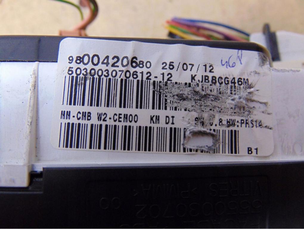 PEUGEOT 508 I 1.6 HDI E-HDI Prístrojová doska 9800420680 9678558780