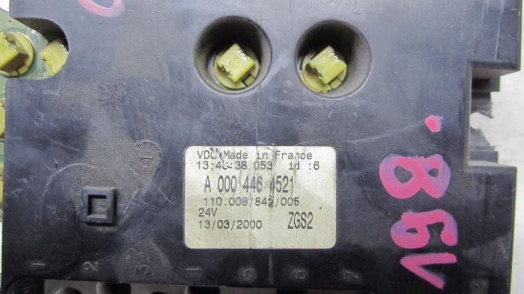 MERCEDES-BENZ ATEGO 1998 - 2004 815 F Prístrojovka A0004464521